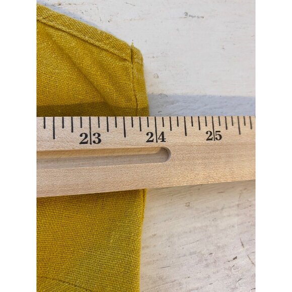 DFA New York Woman 1X Top Gold Sleeveless Babydoll Linen Blend Boho Preppy City - Picture 6 of 10